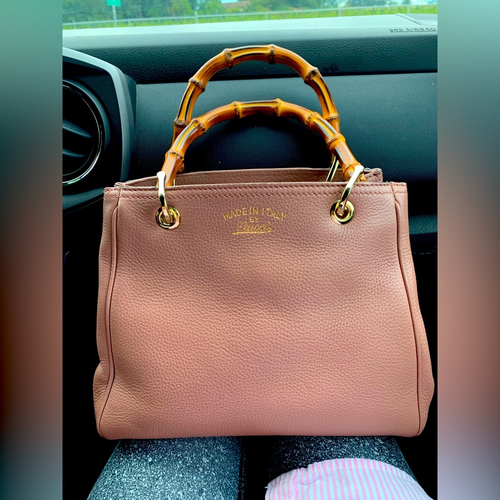 Gucci Bamboo shopper leather tote